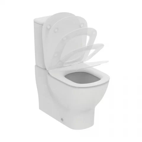 Vas WC Ideal Standard Tesi AquaBlade lipit de perete, evacuare orizontala, 36x66 cm