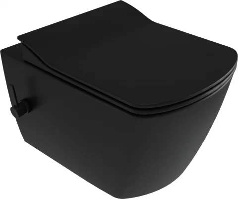 Vas WC cu functie de bideu Deante Blur, 37x52 cm cu capac soft close