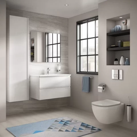 Vas WC suspendat Ideal Standard Tesi, 36x53 cm cu evacuare orizontala