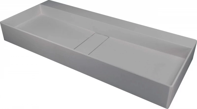 Lavoar din granit Deante Blur, 80x40x12 cm, gri metalic