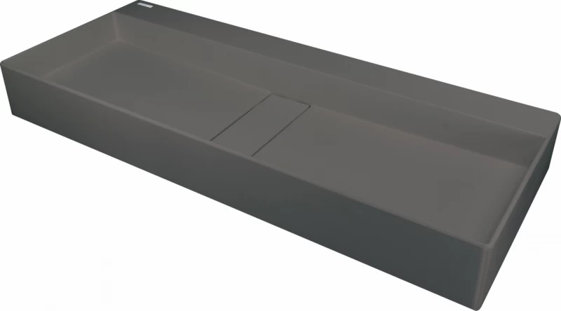 Lavoar din granit Deante Blur, 80x40x12 cm, antracit metalic