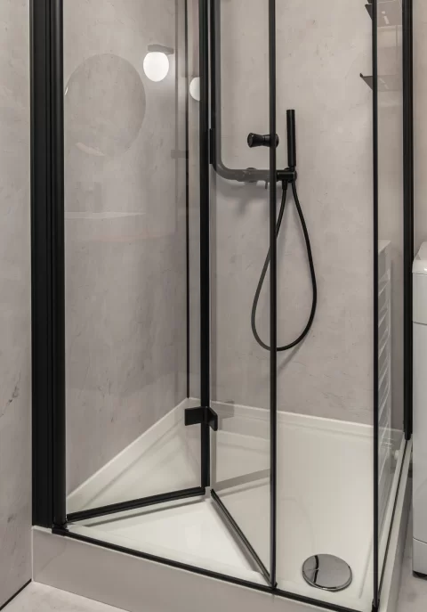 Sifon slim cadita de dus Deante Easy Clean, 90 mm, crom