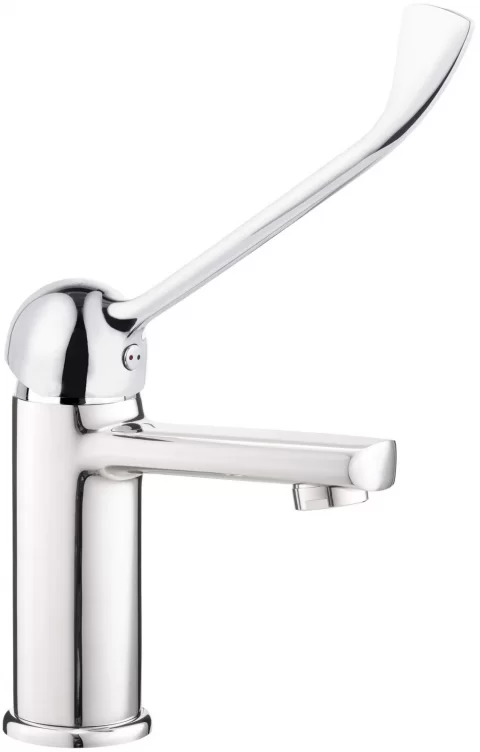 Baterie lavoar Deante Tubo 25cm, cu maner clinic, crom