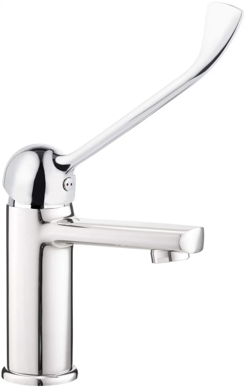 Baterie lavoar Deante Tubo 25cm, cu maner clinic, crom