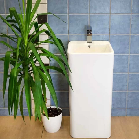Lavoar baie freestanding Fluminia Winter Lord B 41x40 cm, alb