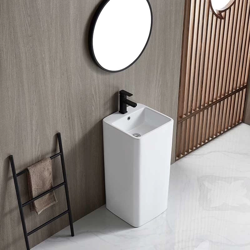 Lavoar baie freestanding Fluminia Winter Lord B 41x40 cm, alb