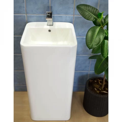 Lavoar baie freestanding Fluminia Winter Lord B 41x40 cm, alb