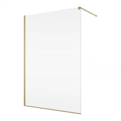 Paravan de dus Walk-in auriu periat SanSwiss Easy STR4P 90x200 cm