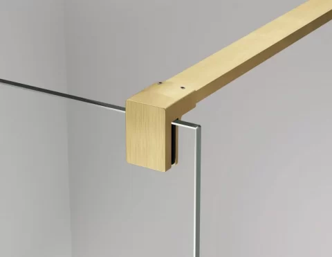 Paravan de dus Walk-in auriu periat SanSwiss Easy STR4P 90x200 cm