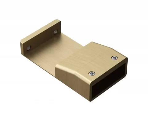 Paravan de dus Walk-in auriu periat SanSwiss Easy STR4P 90x200 cm