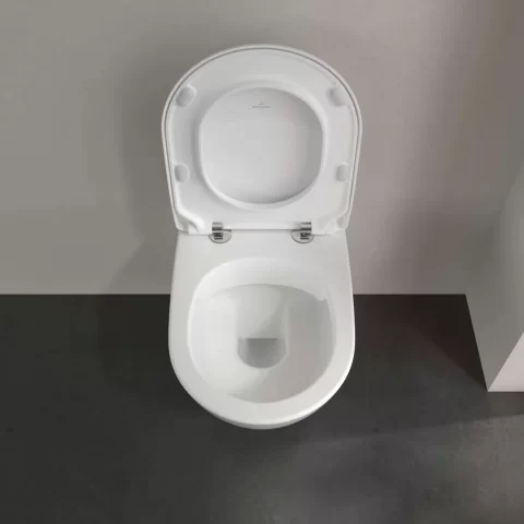 Set PROMO Vas WC Villeroy & Boch Subway 2.0 Directflush capac slim Softclose alb 56x37xH40 cm