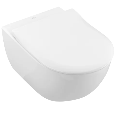 Set PROMO Vas WC Villeroy & Boch Subway 2.0 Directflush capac slim Softclose alb 56x37xH40 cm