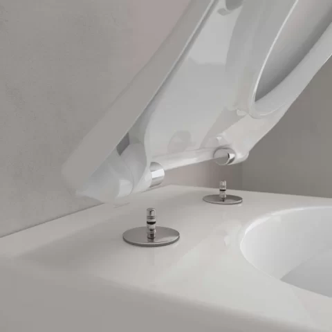 Set PROMO Vas WC Villeroy & Boch Subway 2.0 Directflush capac slim Softclose alb 56x37xH40 cm