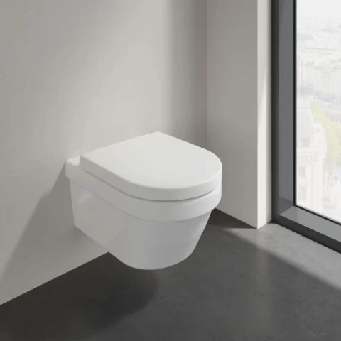 Set PROMO Villeroy&Boch Architectura vas WC Rimless Direct Flush, si capac Soft Close 53x37xH33 cm