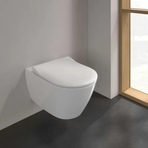 Set PROMO Vas WC Villeroy & Boch Subway 2.0 Directflush capac slim Softclose alb 56x37xH40 cm
