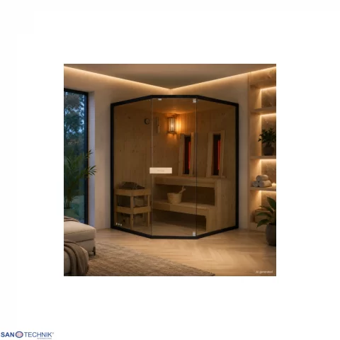 Sauna mixta GLACIER XL150x150x200 cm