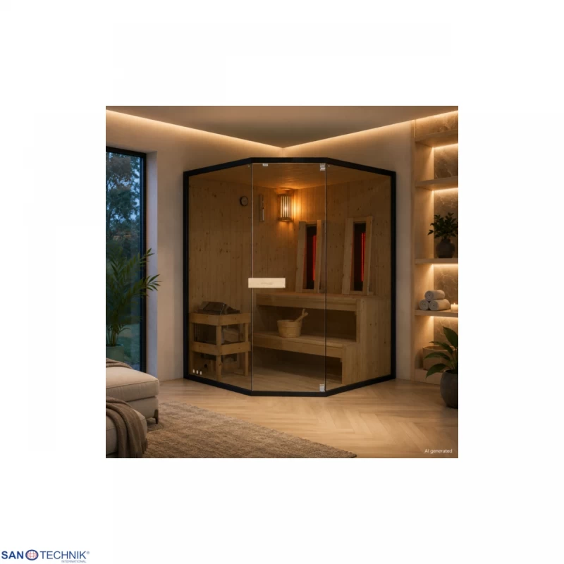 Sauna mixta GLACIER XL150x150x200 cm
