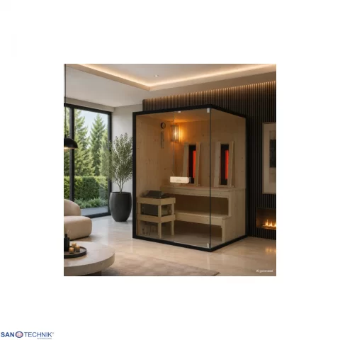 Sauna mixta GLACIER L 150x120x200 cm