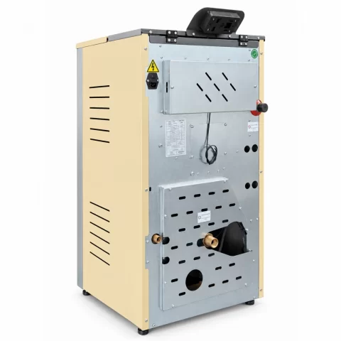Termosemineu Fornello Primo Truva 25 kW Ivory cu kit complet pentru sistemul de incalzire