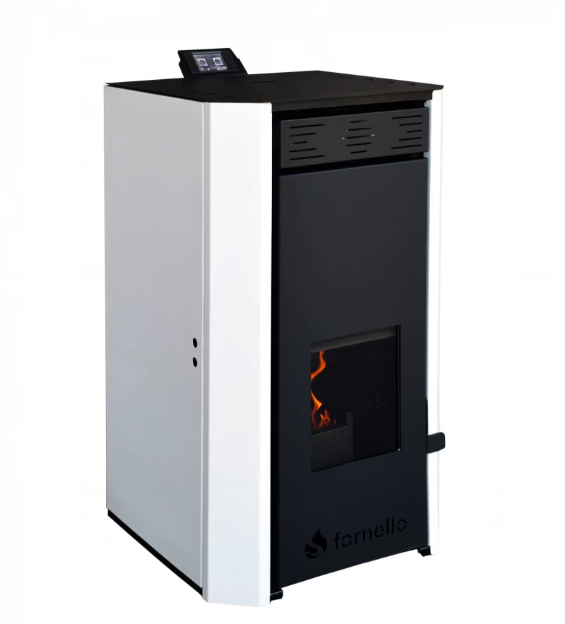 Termosemineu pe peleti Fornello EVA 25 KW alb