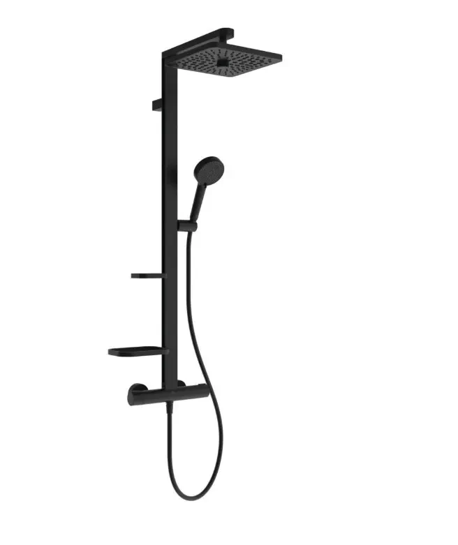 Sistem de dus Ideal Standard Ceratherm ALU cu termostat negru mat BE210XG