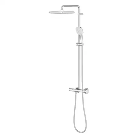 Sistem de dus Grohe Tempesta 250 Cube cu baterie termostatata crom lucios