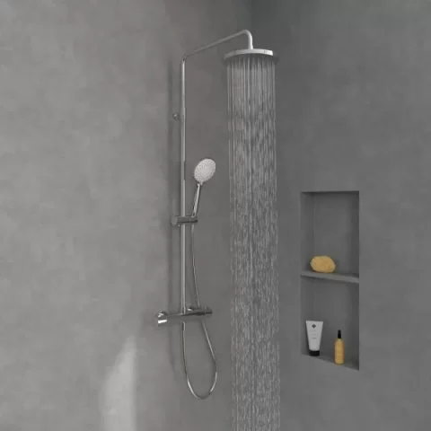 Sistem de dus cu termostat ,Villeroy & Boch Universal Showers, crom