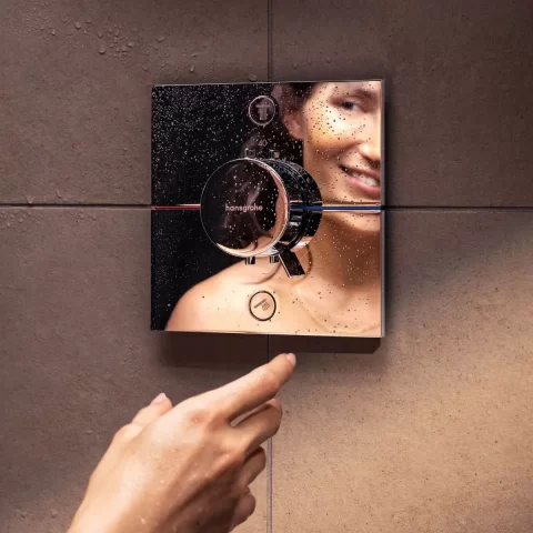 Sistem de dus Hansgrohe Raindance Alive Q incastrat cu termostat crom 24620000