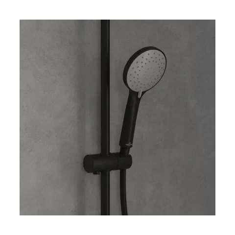 Sistem de dus perete Villeroy & Boch Universal Showers termostat negru TVS109002000K5