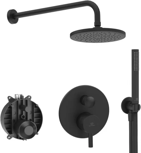Sistem Dus Ideal Standard Ceraline 2 negru mat BD192XG