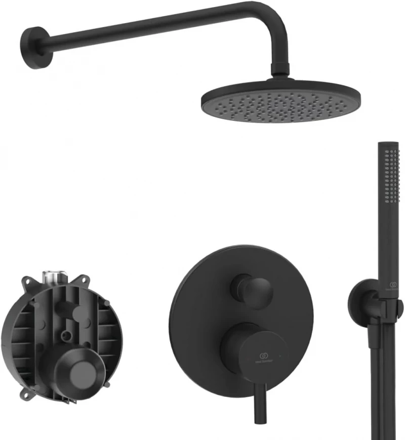 Sistem Dus Ideal Standard Ceraline 2 negru mat BD192XG