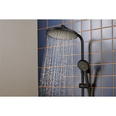 Sistem de dus Hansgrohe Activera S termostatat negru mat 28078670