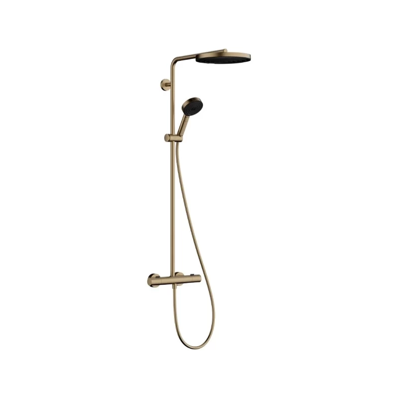 Sistem de dus Hansgrohe Pulsify S, baterie termostatata, bronz 24236140