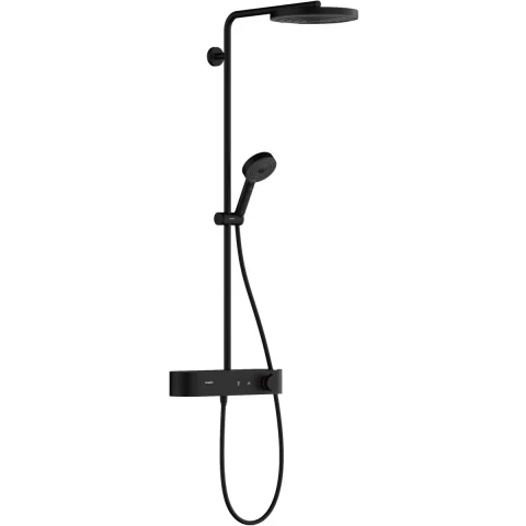 Sistem de dus Hansgrohe Pulsify S cu baterie termostata negru mat 24220670