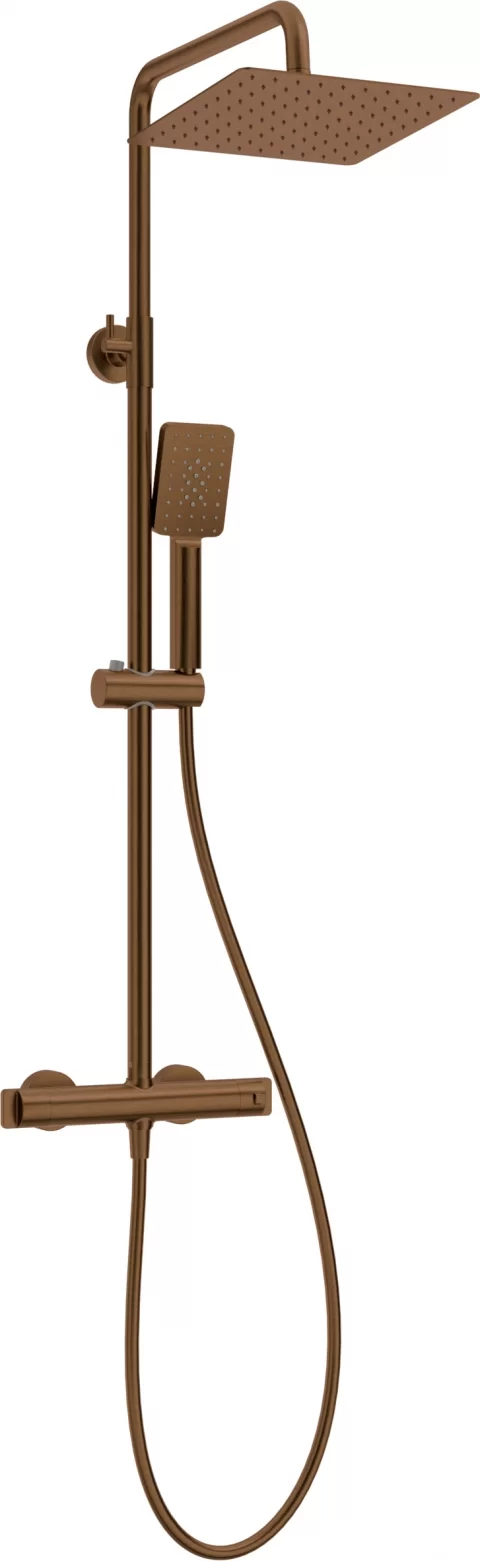 Sistem de dus termostatat Deante Therm, reglabil, bronz periat