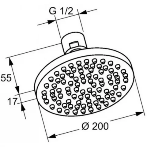 Set promo Sistem dus incastrat fara termostat Kludi Bozz, 7 in 1