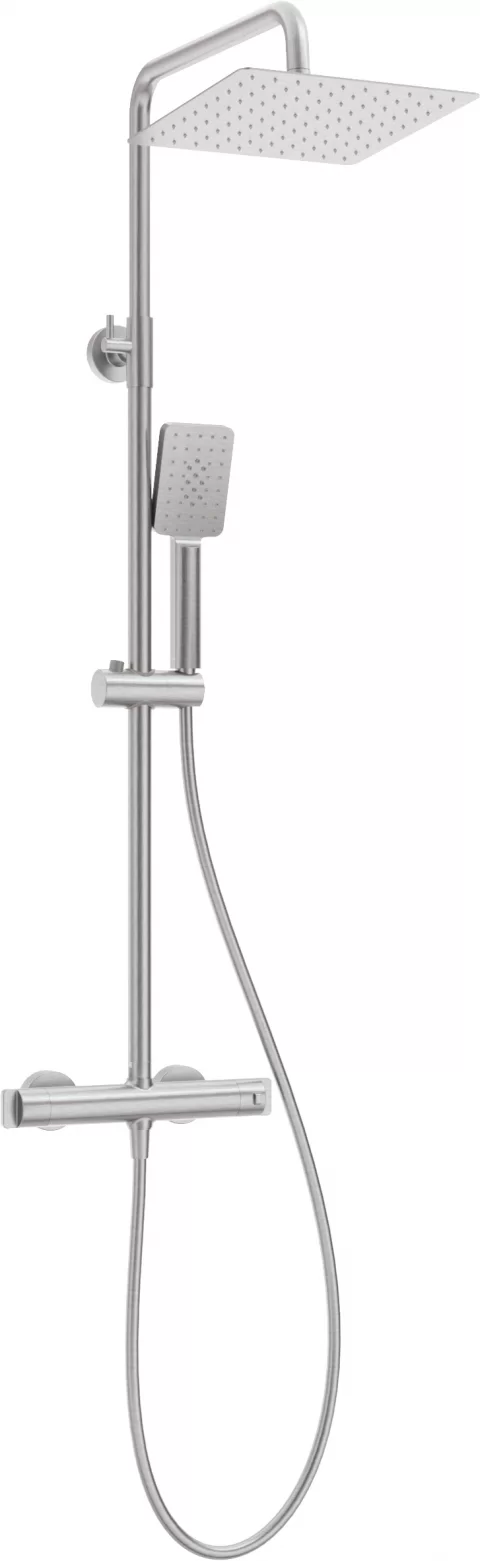 Sistem de dus termostatat Deante Therm, reglabil, otel slefuit