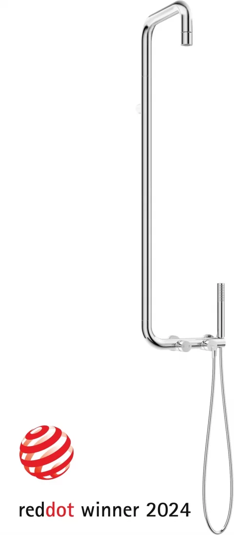 Sistem de dus Deante Silia monocomanda, 1 functie ploaie, crom