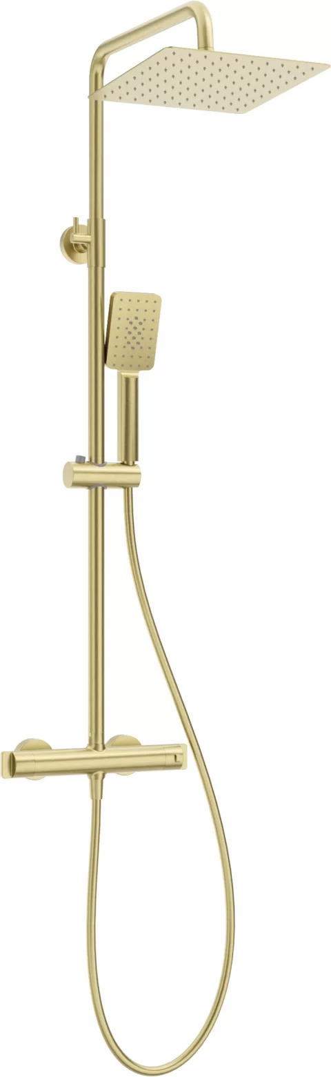 Sistem de dus termostatat Deante Therm, reglabil, auriu periat