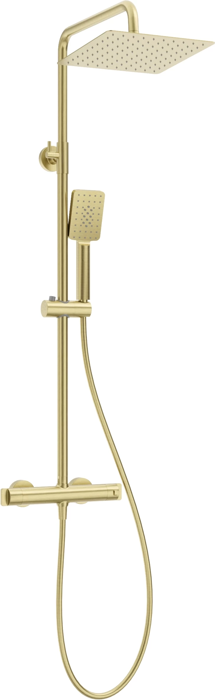 Sistem de dus termostatat Deante Therm, reglabil, auriu periat