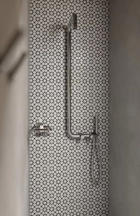 Sistem de dus Deante Silia monocomanda, 1 functie ploaie, crom
