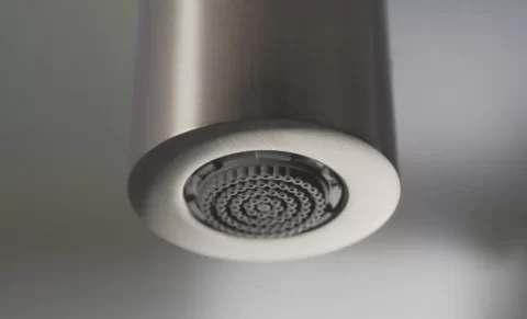 Sistem de dus Deante Silia monocomanda, 1 functie ploaie, otel slefuit