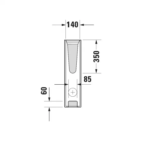 Piedestal lavoar Duravit D-CODE, alb