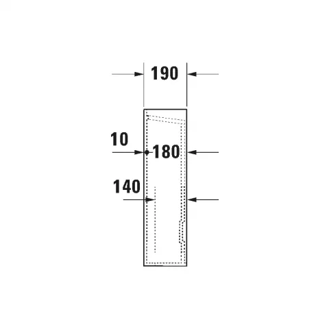 Piedestal lavoar Duravit D-CODE, alb