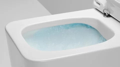 Set vas WC cu bideu electronic Roca Ona In-Wash, cu capac soft close si rezervor, 39x68cm