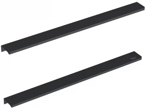 Set manere Roca Elegant Plus pentru masca lavoar suspendata 40 cm, negru mat