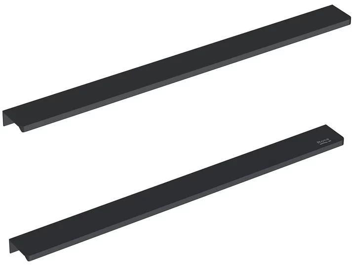 Set manere Roca Elegant Plus pentru masca lavoar suspendata 40 cm, negru mat