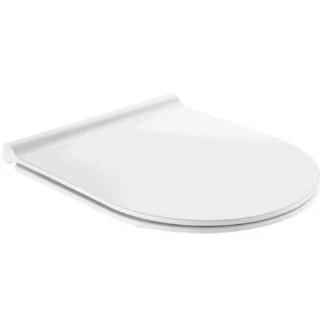 Set promo Vas WC suspendat cu capac soft close Roca Meridian Rimless 36x56 cm evacuare orizontala
