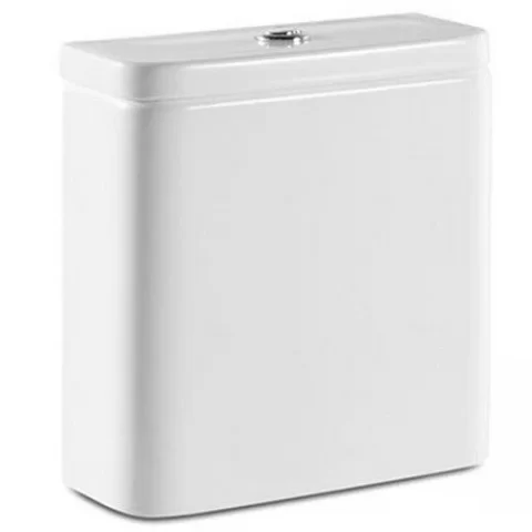 Set promo Vas WC pe pardoseala cu rezervor aparent si capac soft close Roca The Gap 37x65 cm evacuare orizontala
