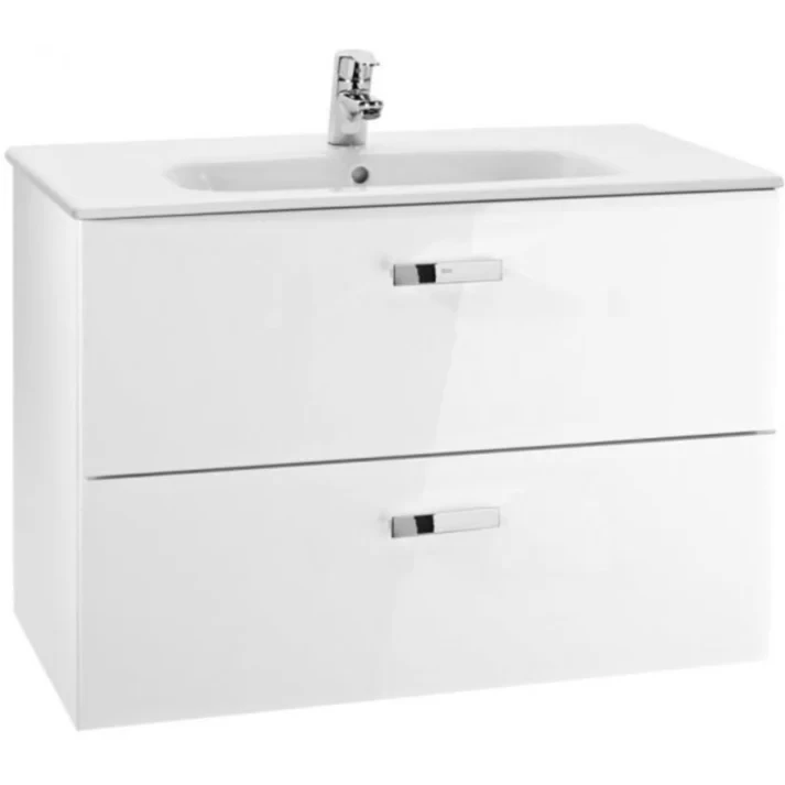 Set mobilier baie si lavoar Roca Victoria Basic 100x46xH57 cm, alb